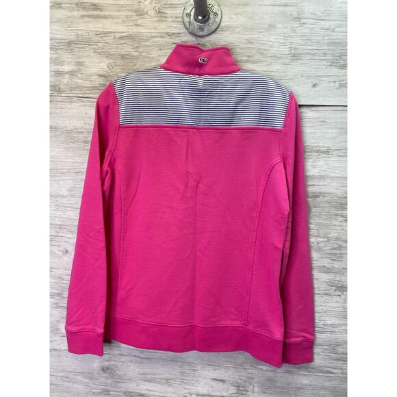 Vineyard Vines Sweatshirt Womens‎ S Pink 1/4 Zip Long Sleeve Pullover - Picture 9 of 10